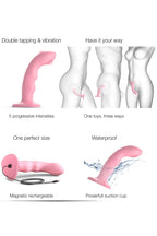 Strap On Me Tapping Dildo Wave-Coral Pink