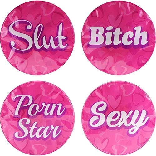 Pipedream Products Bachelorette Party Favors Flashing Led Light Party Stickers, Pack Of 4, 4 Count