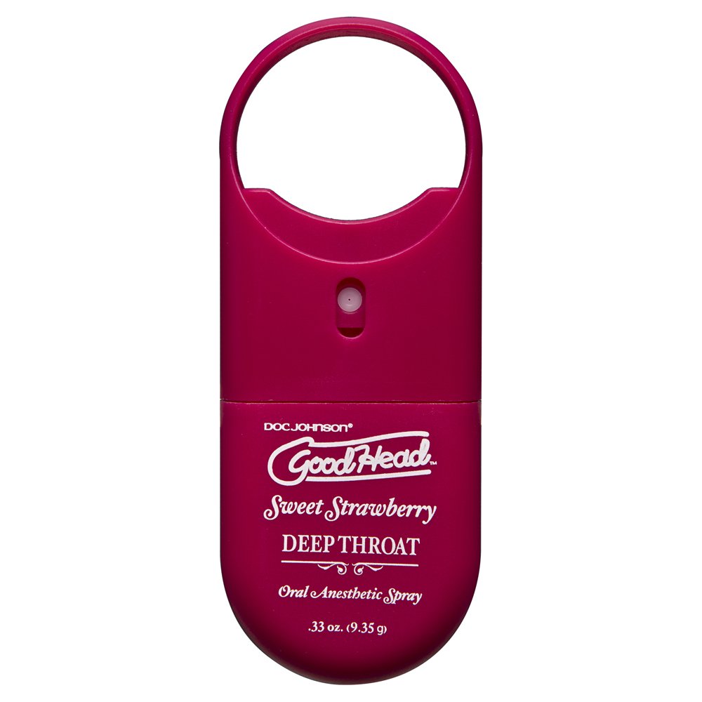 Doc Johnson Goodhead To Go Deep Throat Spray, Sweet Strawberry