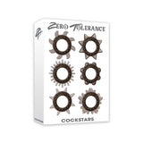Zero Tolerance Cockstars Unique Penis Rings - 6 Pack