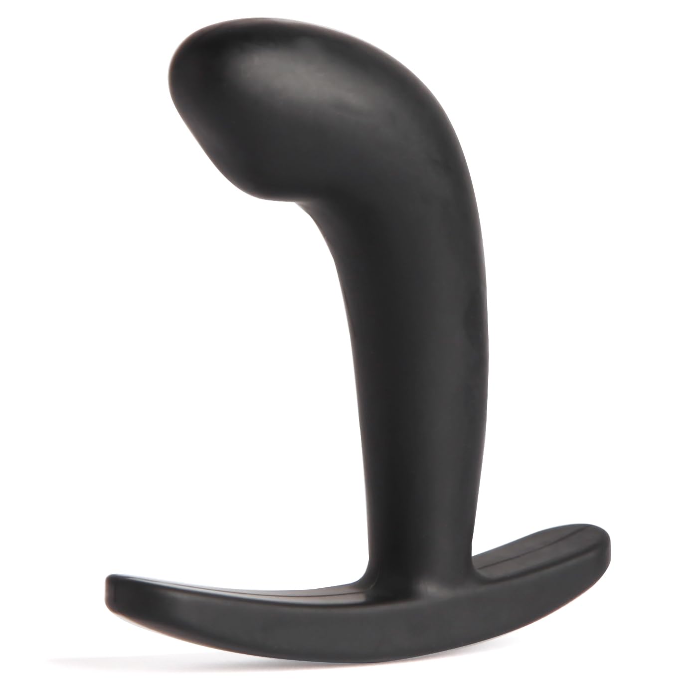 Lovehoney Booty Buddy Butt Plug - 3.5 Inch Silicone Anal Plug - Smooth Curved Prostate Massager with Wide T-Bar Base - Waterproo