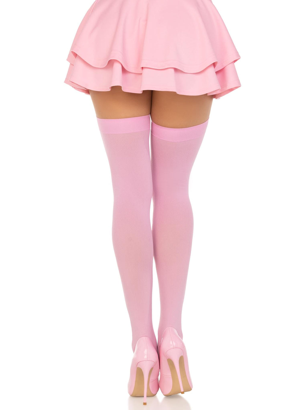 Leg Avenue Nylon Over The Knee, O/S, PINK