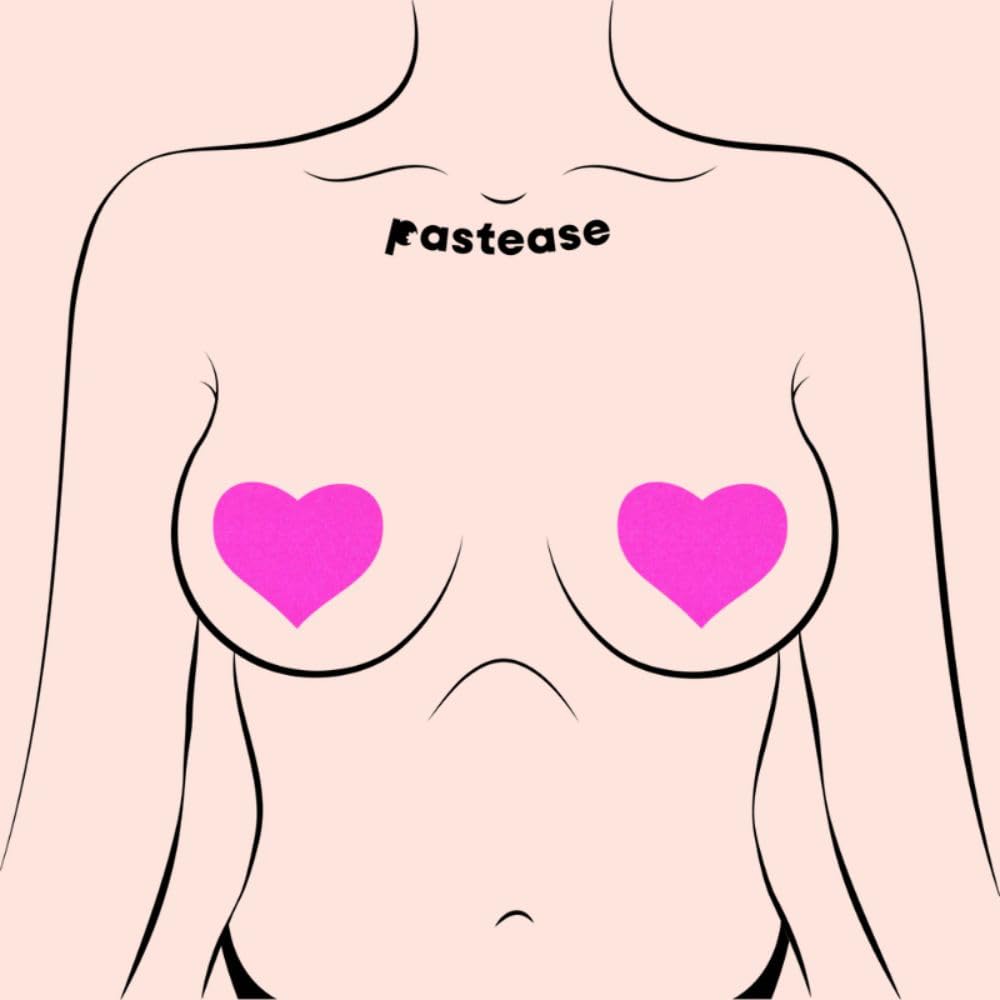 Pastease Neon Pink Day-Glow Lycra Heart