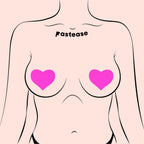 Pastease Neon Pink Day-Glow Lycra Heart