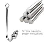 Anal Hook Sex Toys Steel Slave Games For Lover,Unisex Rope Hook Products With 3 Balls