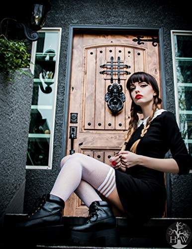 Kixies Sammy White Fishnet Size D