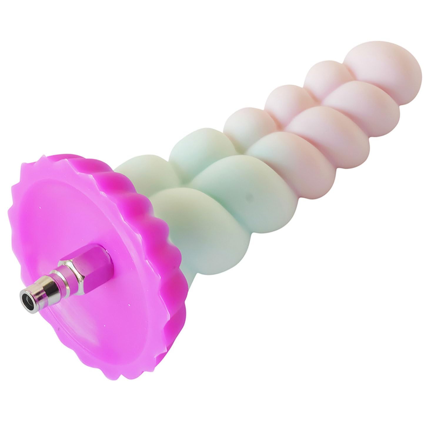 FREDORCH Realistic Monster Silicone Dildo for Sex Machine Vac-U-Lock with Quick Air Connector Device User (red-Pink, 20.5cm/8.07