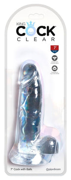 Pipedream Products King Cock Clear 7'' Cock With Balls