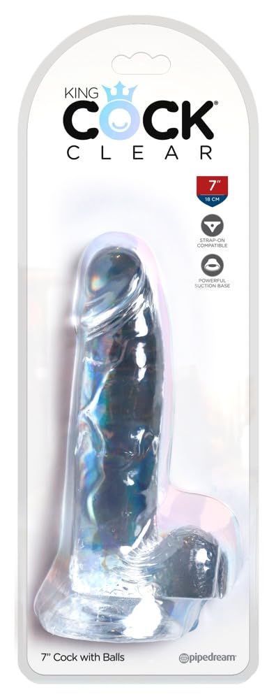 Pipedream Products King Cock Clear 7'' Cock With Balls