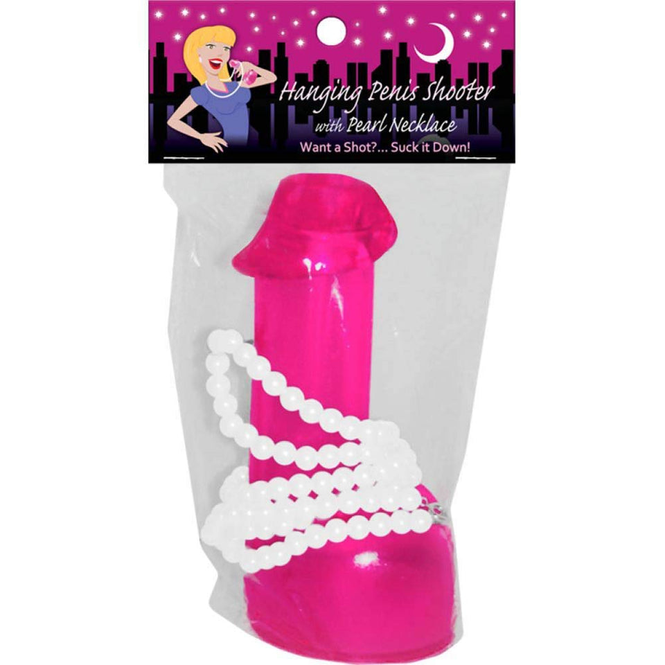 Kheper Hanging Penis Shooter With Pearl Necklace