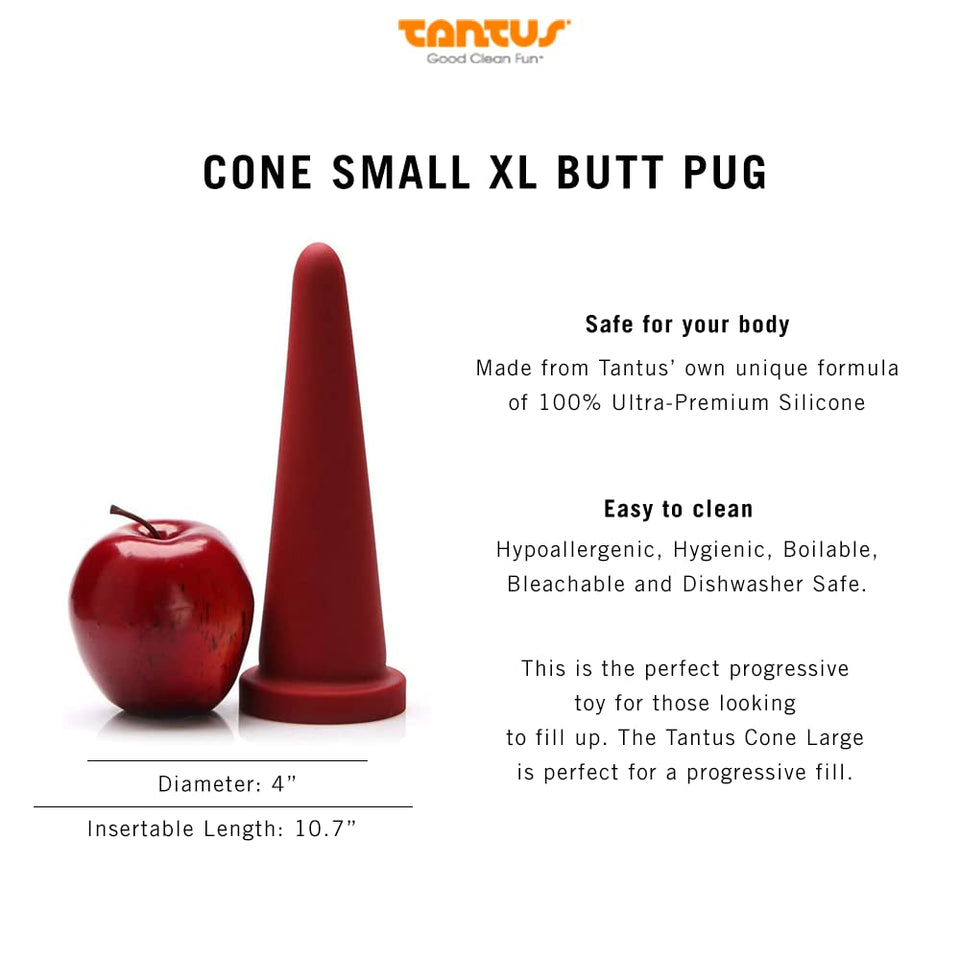 Tantus Sexadult Toys Cone Small Xl Butt Plugs  100 Ultrapremium Super Soft Silicone Matte Finish Anal Safe  Personal Massage
