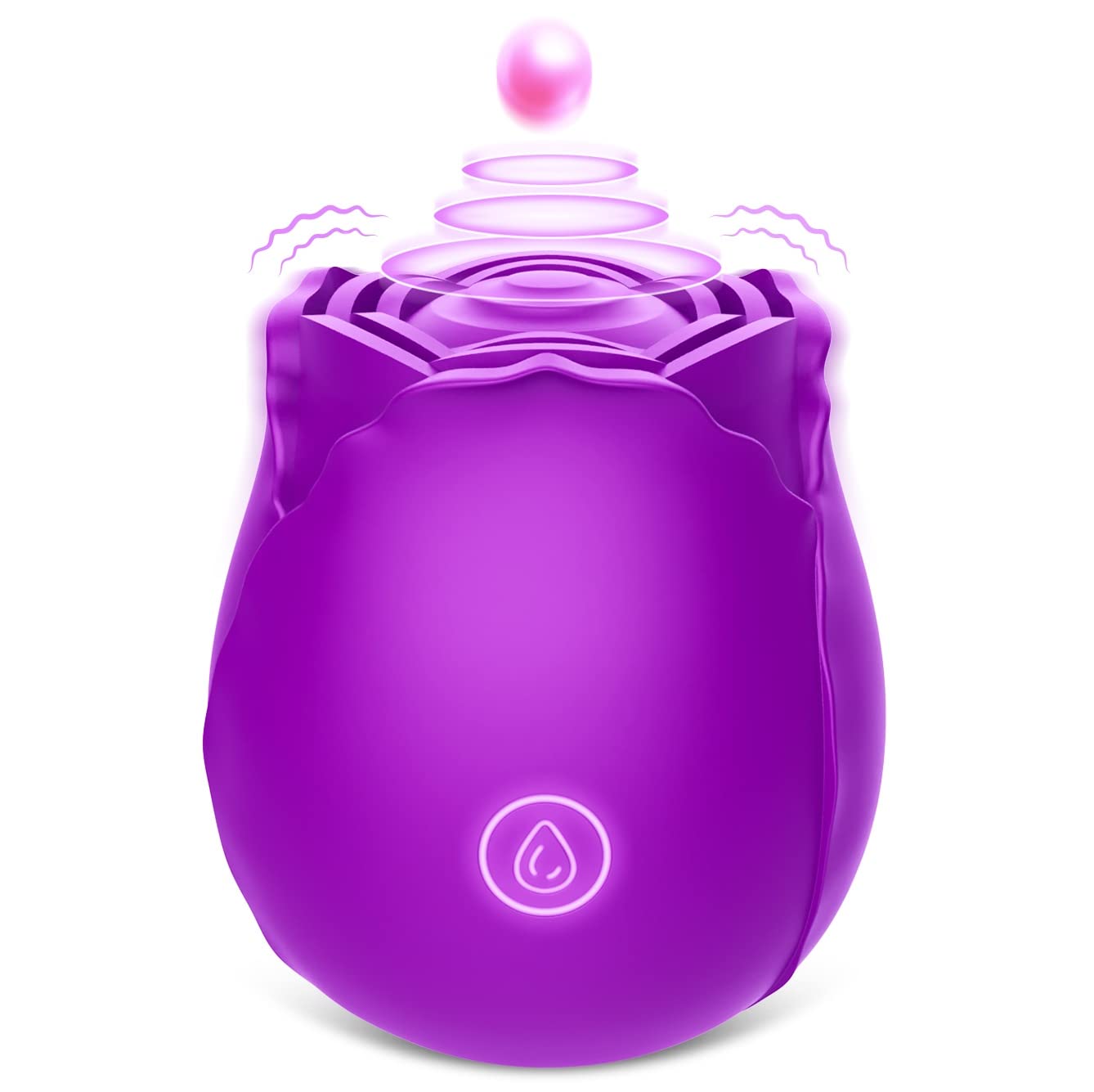 Rose Toys Vibrator for Women, Vlatne Clitoral Vibrator Sex Stimulator with 7 Mind-Blowing Tapping Modes, Nipple Teasing Clitoris