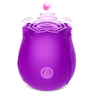 Rose Toys Vibrator for Women, Vlatne Clitoral Vibrator Sex Stimulator with 7 Mind-Blowing Tapping Modes, Nipple Teasing Clitoris
