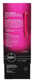 Jopen Jopen Key Ceres G Spot Silicone Vibrator Waterproof 5.5 Inch, Raspberry Pink