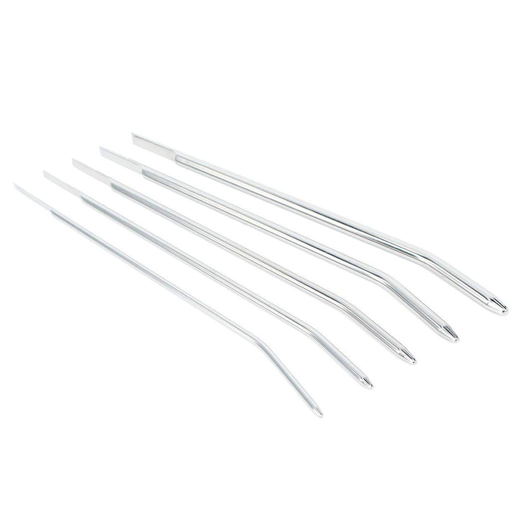 Eastern Delights Luxury Solid Stainless Urethral Sound Plug for Men, Urethral Play Stretcher Sex Toys (5PCS Set)