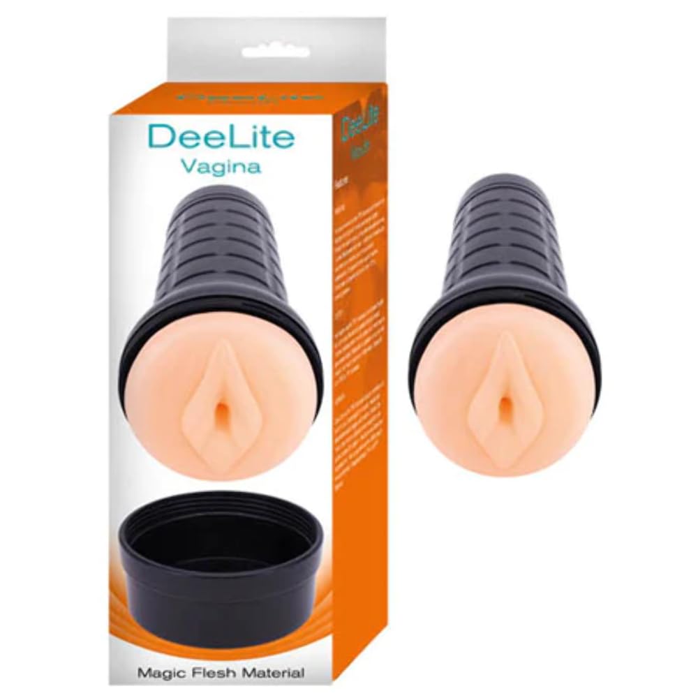 Dee Lite Vagina Masturbator Textured Love Tunnel Waterproof Mens Sex Penis Massage Flesh/Beige