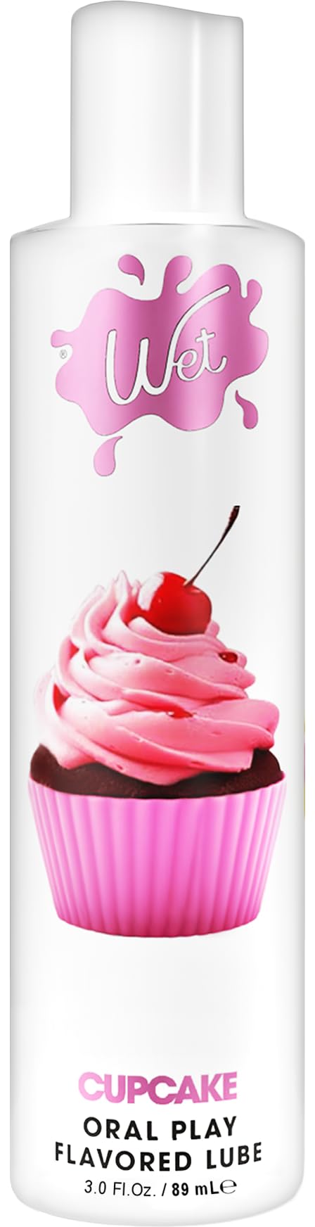 Wet Frosted Cupcake Premium Flavored Edible Lube for Men, Women and Couples | Long-Lasting, Condom Safe, Sugar Free, 3 fl oz