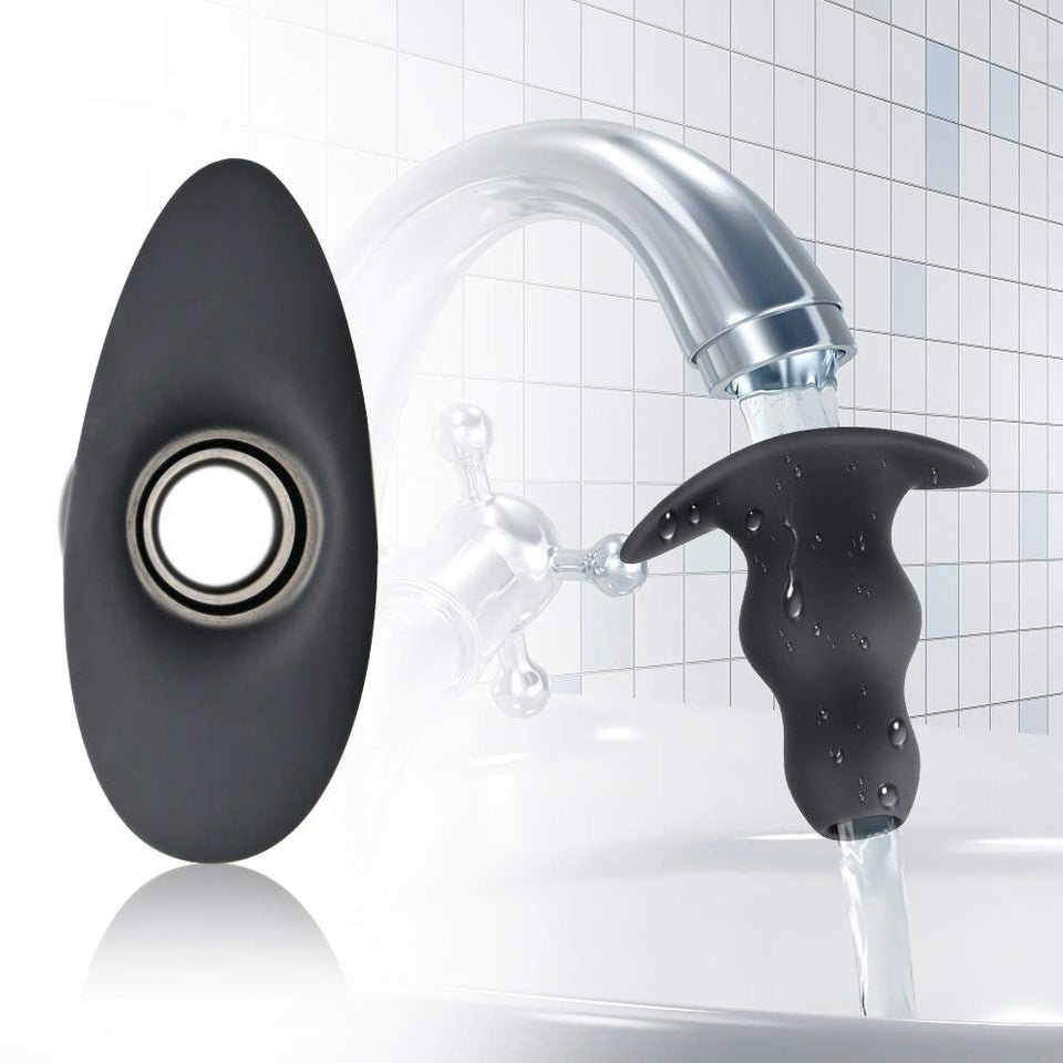 Douches Enema Anal Plug, Silicone Hollow Peep Vaginal Anal Dilator with Narrow Flared Base for Comfortable Wearing, Anchor Butt