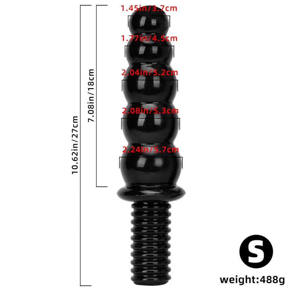 Gienocy XXL Huge Thick Anal Beads Butt Plug with with Non-Slip Handle Long Anal Dildo G-spot Stimulation Prostate Massage Sex To