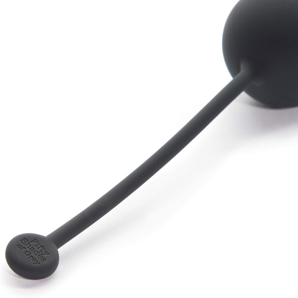 Fifty Shades Of Grey Tighten And Tense Black Silicone Jiggle Balls For Kegel Toning - 70G