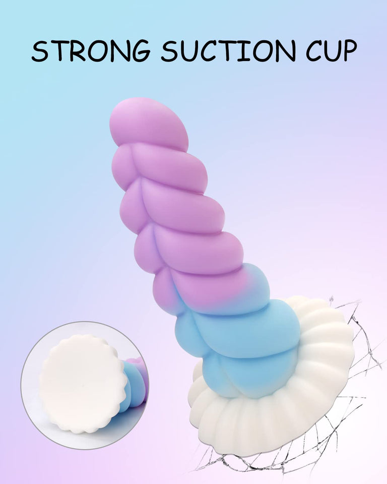 Realistic Monster Silicone Dildo - 8.6'' Big Shaped Liquid Dildo with Strong Suction Cup, Huge Thick Sex Toy for Women, Anal Plu