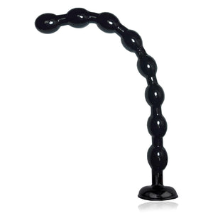 19.25 Inches Super Long Anal Beads Butt Plugs with 8 Thick Anal Balls Ultra Soft Anal Chain Anal Sex Toys with Strong Suction Cu