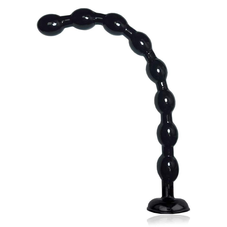 19.25 Inches Super Long Anal Beads Butt Plugs with 8 Thick Anal Balls Ultra Soft Anal Chain Anal Sex Toys with Strong Suction Cu