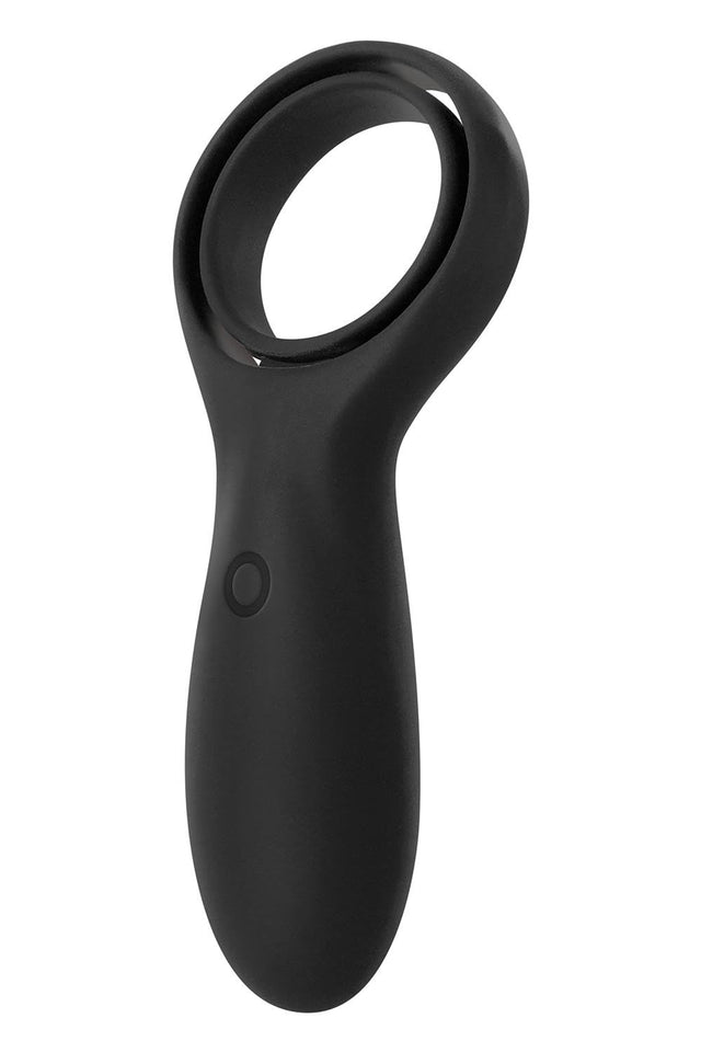 Evolved Novelties Zero Tolerance Vibrating Rechargeable Cock Ring Torpedo, Black