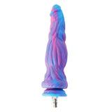FREDORCH Realistic Monster Silicone Dildo for Sex Machine Vac-U-Lock with Quick Air Connector Device User (Blue, 26cm/10.2inch)