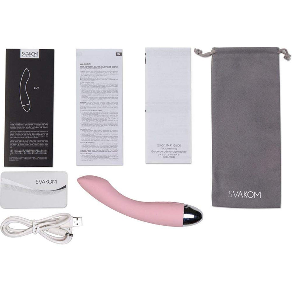 Svakom Svakom Amy G Spot Vibrator, Pale Pink