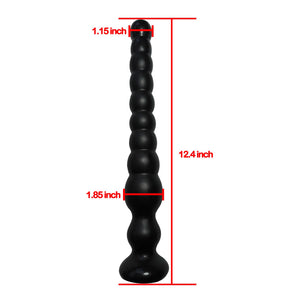 Long Anal Beads Sex Toys with 10 Anal Balls Ultra Soft Anal Chain Anal Plug with Strong Suction Cup Flexible Butt Plug Anal Bead