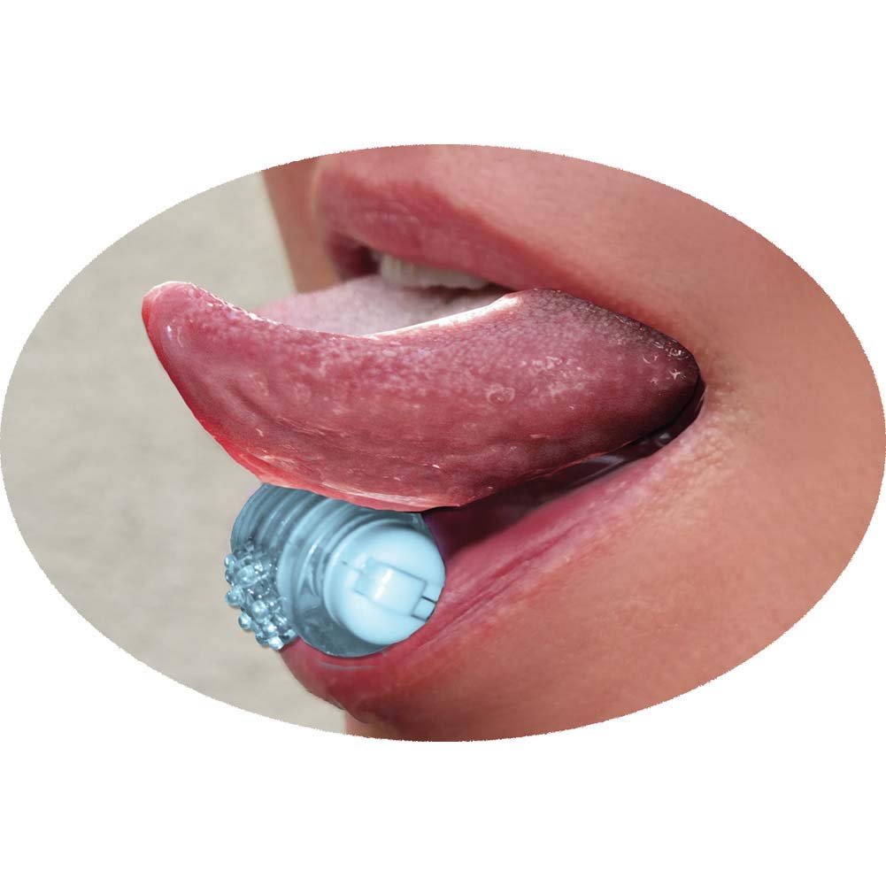 Hott Products Wet Dreams Tongue Star Pleasure Vibe With 10Ml Liquor Lube Pillow, Blue, 2 Ounce