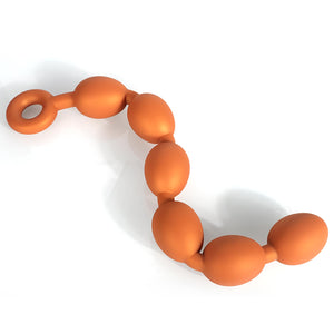 SUILEE 15.75 Inch Eggs Shape Pull Beads Prostate Massage Liquid Silicone Toy, Extra Long Anal Plug Adult Sex Toys for Women and