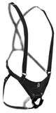 King Cock 12 In Hollow Strap On Suspender System Light/ Black