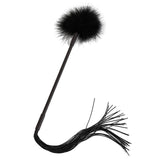 ccHuDE Silicone Feather Sex Tickler Soft Fur Tickler Whip Feather Tickler Small Feather Duster Fluffy Feather Tickler with Tasse