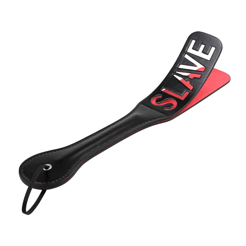 VENESUN Slave Spanking Paddle for Sex Play, 12.8inch Faux Leather Slapper Paddle for Adults