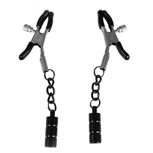 BDSM Nipple & Clit Clamps for Couples, Adjustable Adult Toys for Womens Sexual Pleasure, Bondage Accessories