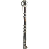 Fetish Fantasy Beaded Metal Flogger  Silver  Black