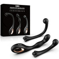 Heuceo Silicone Butt Plug Trainer Set 3 Shape Anal Plug Kit, Male Prostate Stimulate Massager G-spot Stimulation Anal Beads Dild