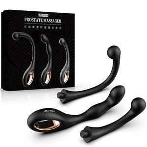 Heuceo Silicone Butt Plug Trainer Set 3 Shape Anal Plug Kit, Male Prostate Stimulate Massager G-spot Stimulation Anal Beads Dild