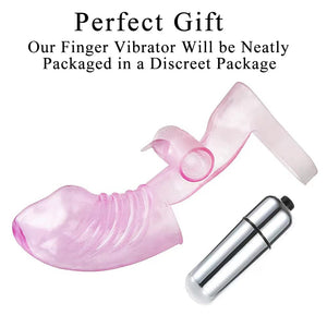 Finger Vibrator Women G-Spot Stimulation Sex Toys Clitoral Massager for Female Adult Sex Toys with Powerful Vibration for Lesbia