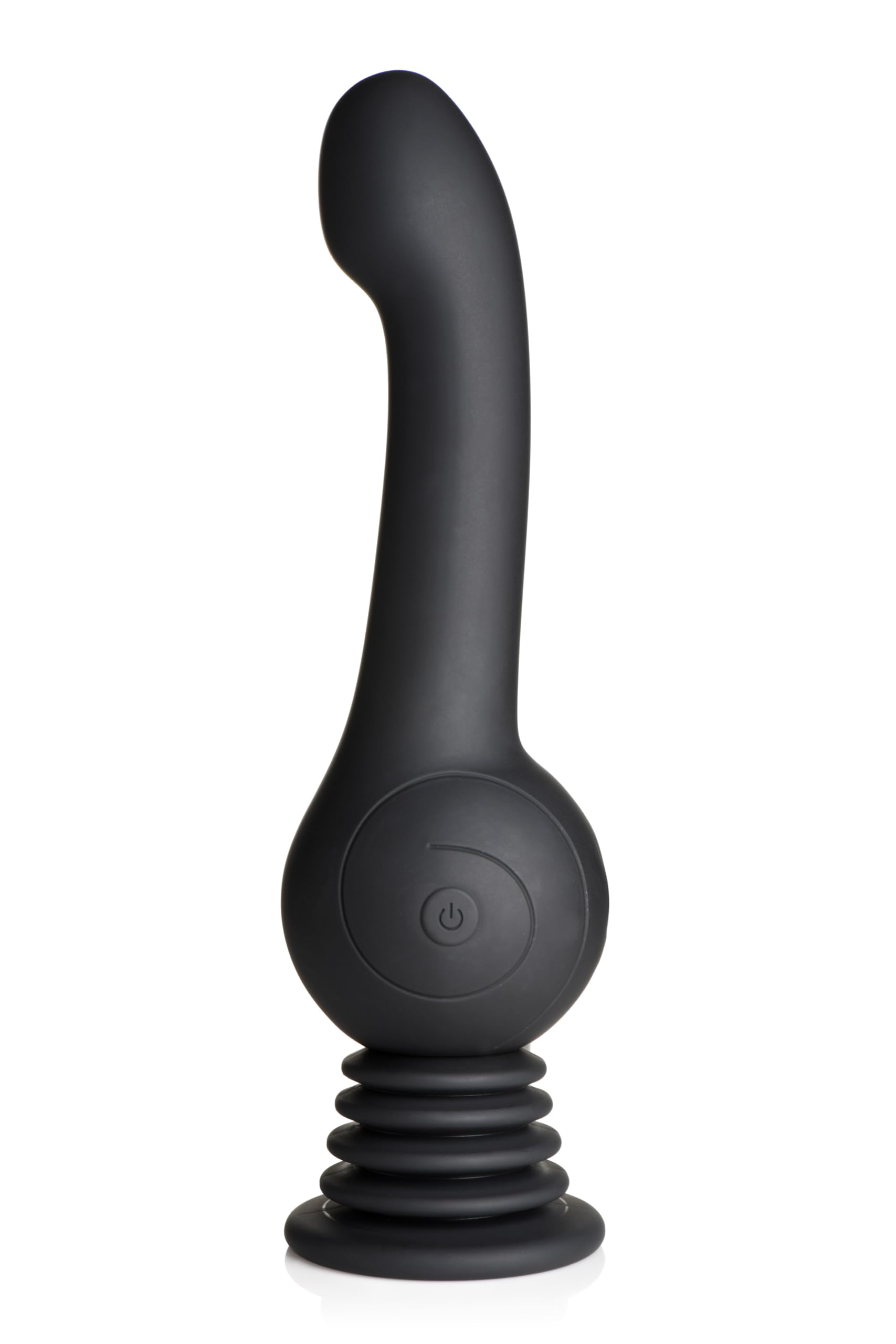 INMI Sex Shaker Silicone for Men, Women, & Couples. Rechargeable, Waterproof and Powerful Gyrating Dildo, 1 Piece, Black.