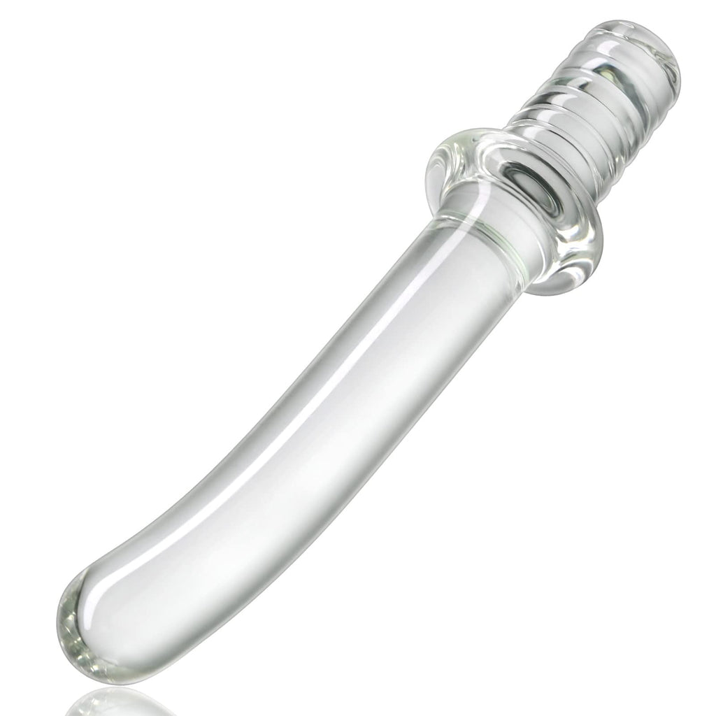 Sex Factory Crystal Glass Dildo Masturbation Wand, Vaginal Masturbation Massager Anal Butt Plug Pleasure Stick Anus Stimulation