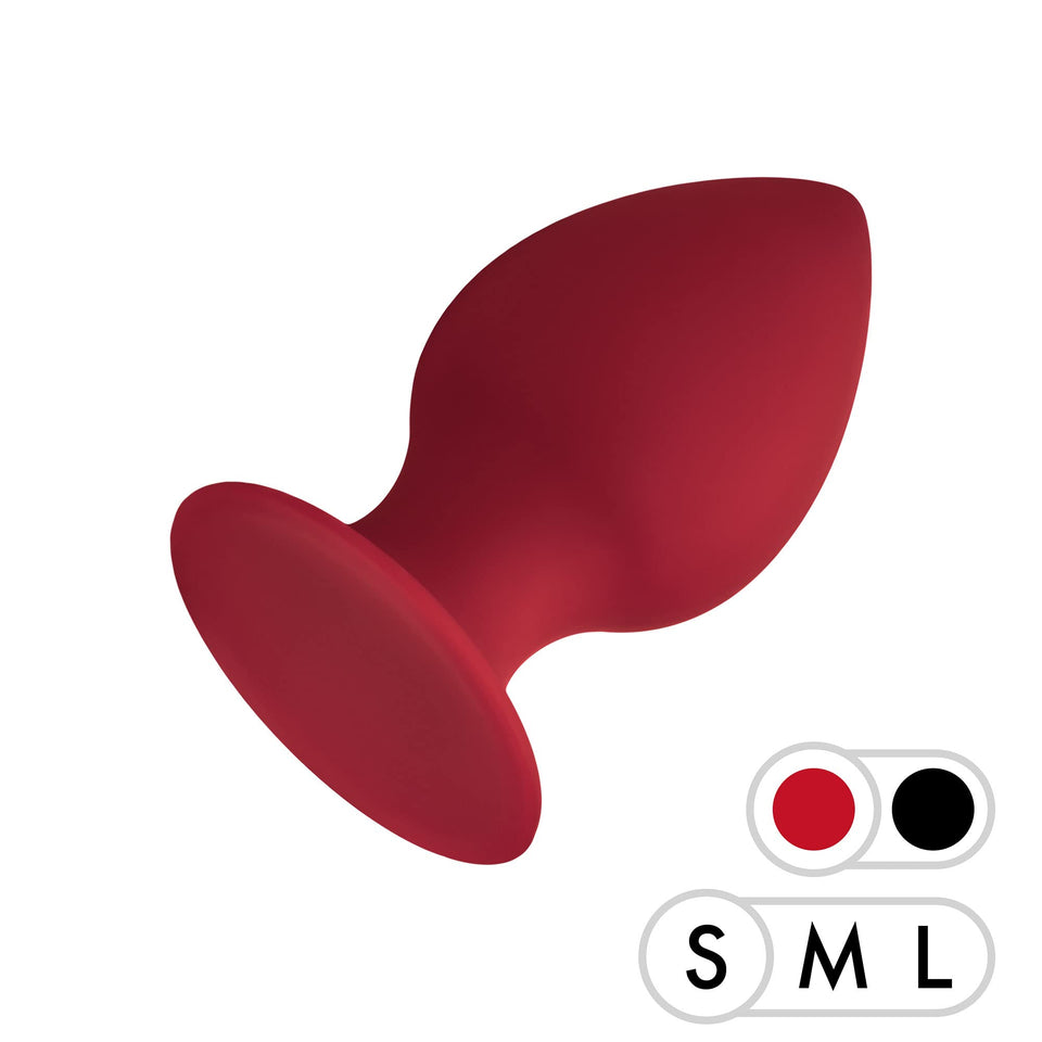 Forto Silicone F98 Butt Plug For Men And Women  Erotic Anal Plug Dildo Silicone  Red  Small