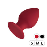Forto Silicone F98 Butt Plug For Men And Women  Erotic Anal Plug Dildo Silicone  Red  Small