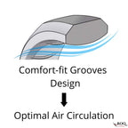 Silicone Wedding BR 8mm Ring Set - Basic-Metal by ROQ for Men - 6 x 7 mm Ring