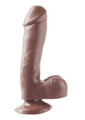 Pipedream Basix 7.5-Inch Suction Cup Dong, Brown
