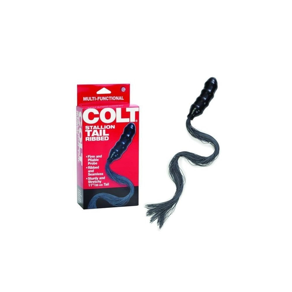 Calexotics Colt Stallion Tail - Ribbed, Black