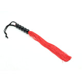 Rubber Sex Flogger Whip - SMspade Beginners Super Soft 15 Inch Flogger Whip for Sex Adult (Red)