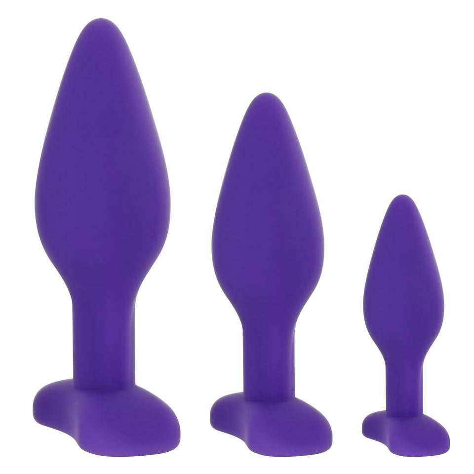 Shkanla Silicone Anal Plug, 3PCS Butt Plugs Training Set Prostate Massage Anus Dilator Anal Ball, Adult Sex Toys & Games for Men
